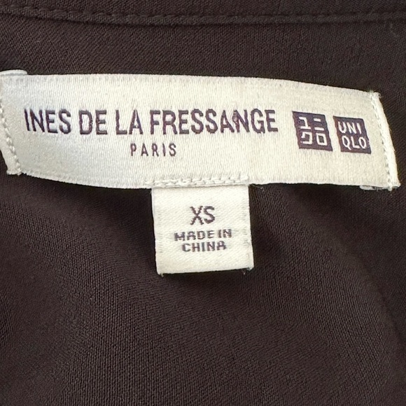 UNIQLO Ines De La Fressange Paris Black Long Dress Minimalist Relaxed Fit XS - Picture 10 of 14